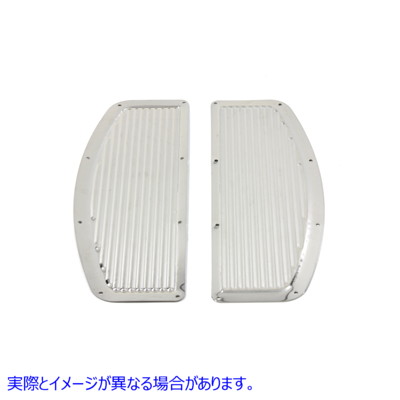 27-0911 フットボードマットセット クローム 取寄せ Vツイン Footboard Mat Set Chrome (検索用／