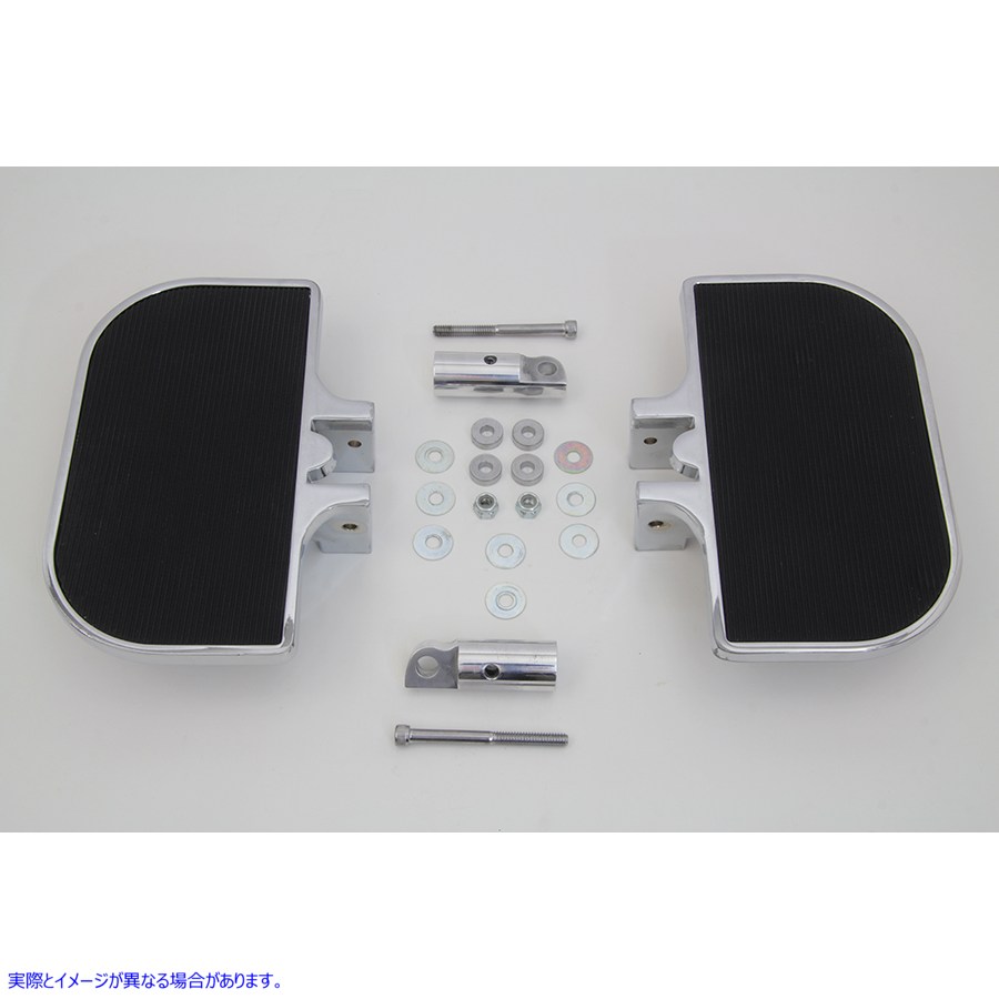 27-0917 パッセンジャーミニフットボードセット ラバースタイル 取寄せ Vツイン Passenger Mini Footboard Set Rubber Style (検