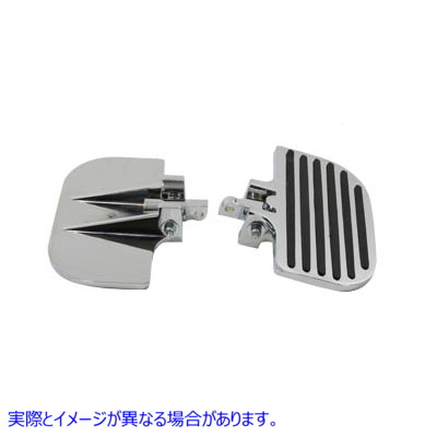 27-0929 レールデザインの乗客用ミニフットボードセット 取寄せ Vツイン Passenger Mini Footboard Set with Rail Design (検索