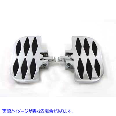 27-0930 ダイヤモンドデザインのパッセンジャーミニフットボードセット 取寄せ Vツイン Passenger Mini Footboard Set with Diam