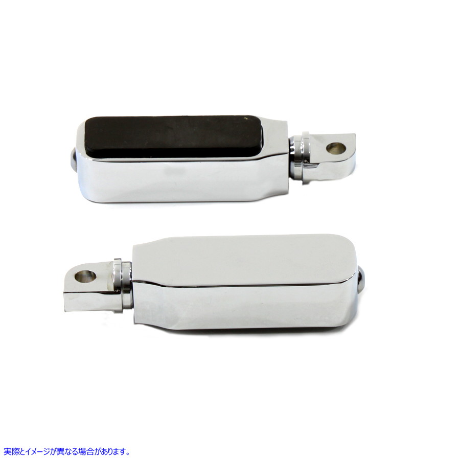 27-0935 クロームスラッガースタイルステップセット 取寄せ Vツイン Chrome Slugger Style Footpeg Set (検索用／