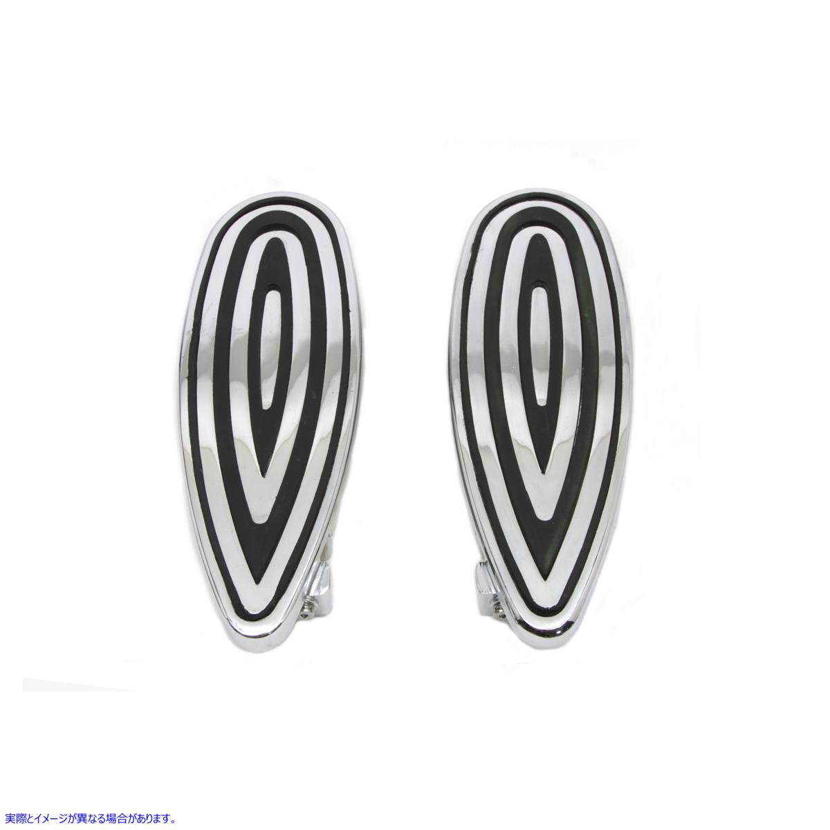 27-0994 ビレットフットボードセット クローム 取寄せ Vツイン Billet Footboard Set Chrome (検索用／