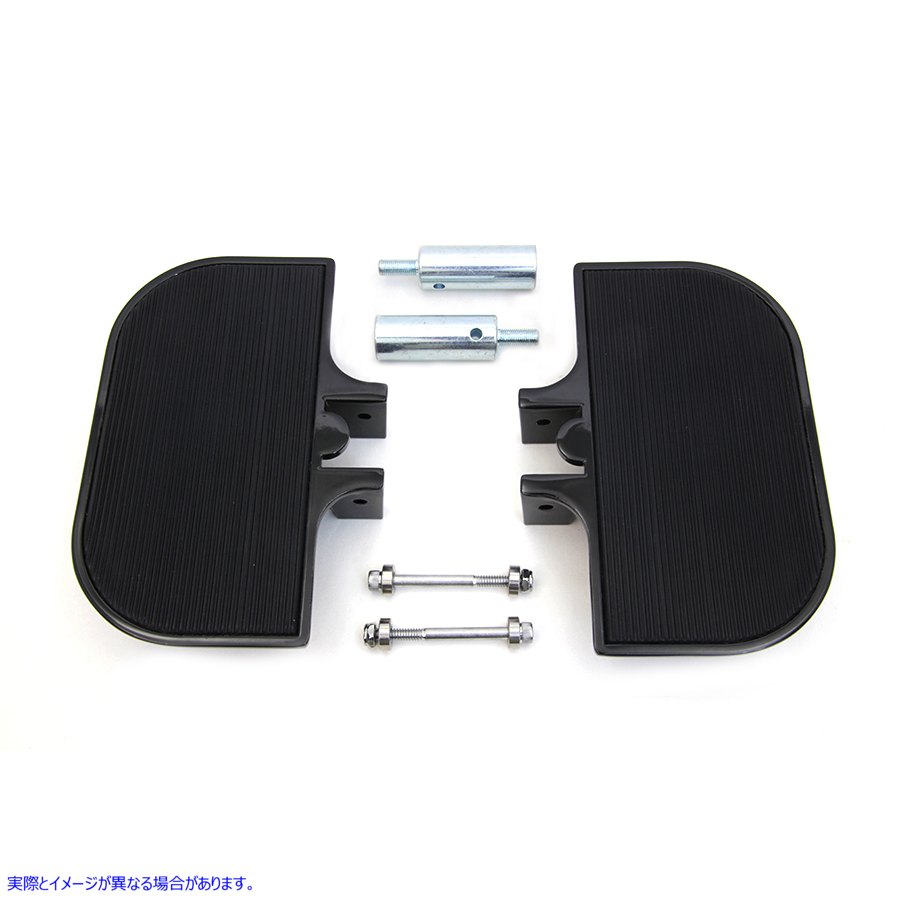 27-1006 パッセンジャーミニフットボードセット ラバースタイル 取寄せ Vツイン Passenger Mini Footboard Set Rubber Style (検