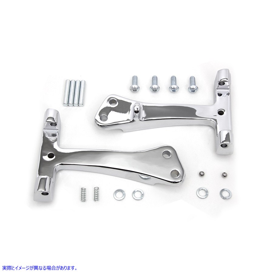 27-1010 パッセンジャーフットボードサポートクローム 取寄せ Vツイン Passenger Footboard Support Chrome (検索用／49279-06