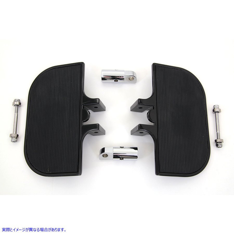 27-1012 パッセンジャー ミニ フットボード セット ブラック 取寄せ Vツイン Passenger Mini Footboard Set Black (検索用／