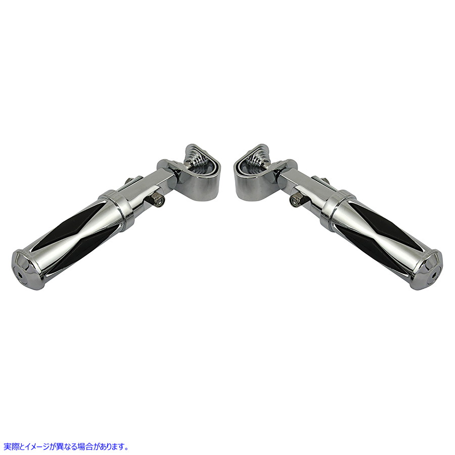27-1018 ダイヤモンドスタイルステップセット 取寄せ Vツイン Diamond Style Footpeg Set (検索用／