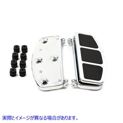 27-1054 ドライバーフットボードセット クローム 取寄せ Vツイン 'D' Driver Footboard Set Chrome (検索用／