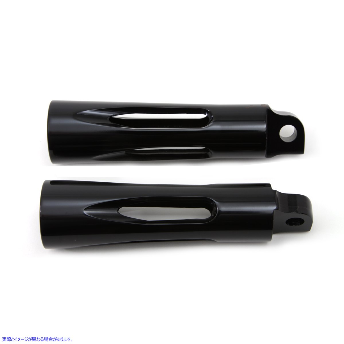 27-1067 ブラック ミルド スタイル フットペグ セット 取寄せ Vツイン Black Milled Style Footpeg Set (検索用／