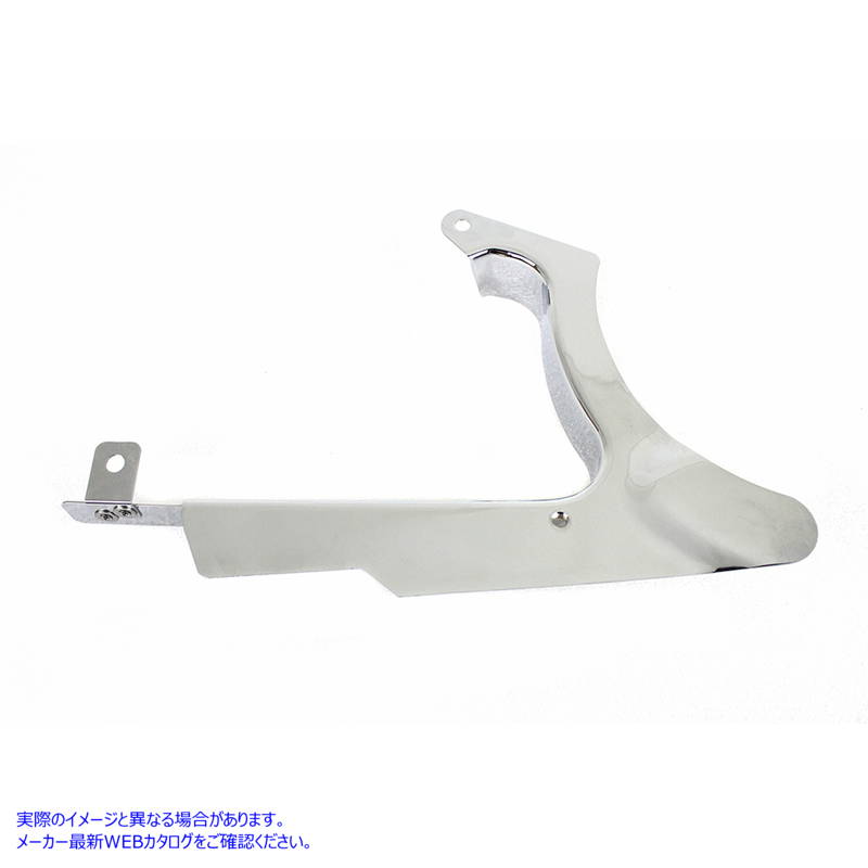 27-1115 クロームリアベルトガードロア 取寄せ Vツイン Chrome Rear Belt Guard Lower (検索用／60655-07