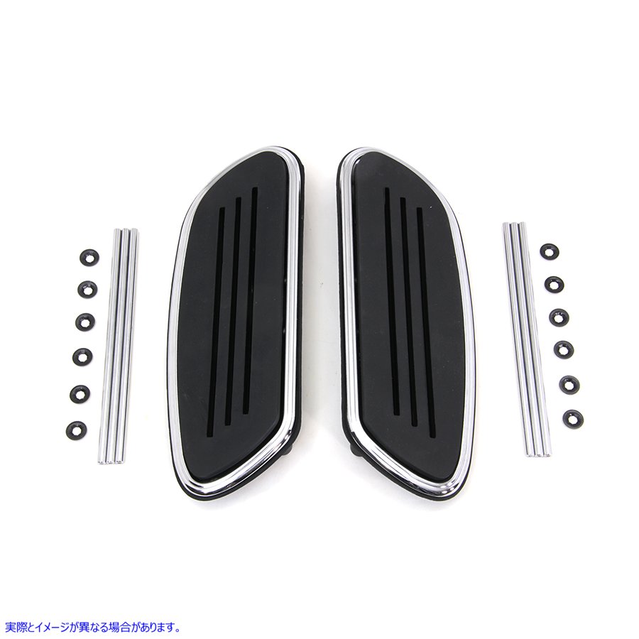 27-1135 助手席フットボードゴムインサートセット 取寄せ Vツイン Passenger Footboard Rubber Insert Set (検索用／50689-11 50