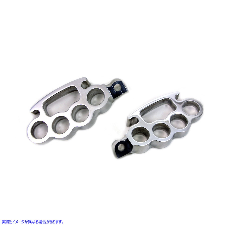 27-1207 【廃番】 ポリッシュナックルステップセット 取寄せ Vツイン Polished Knuckle Footpeg Set (検索用／