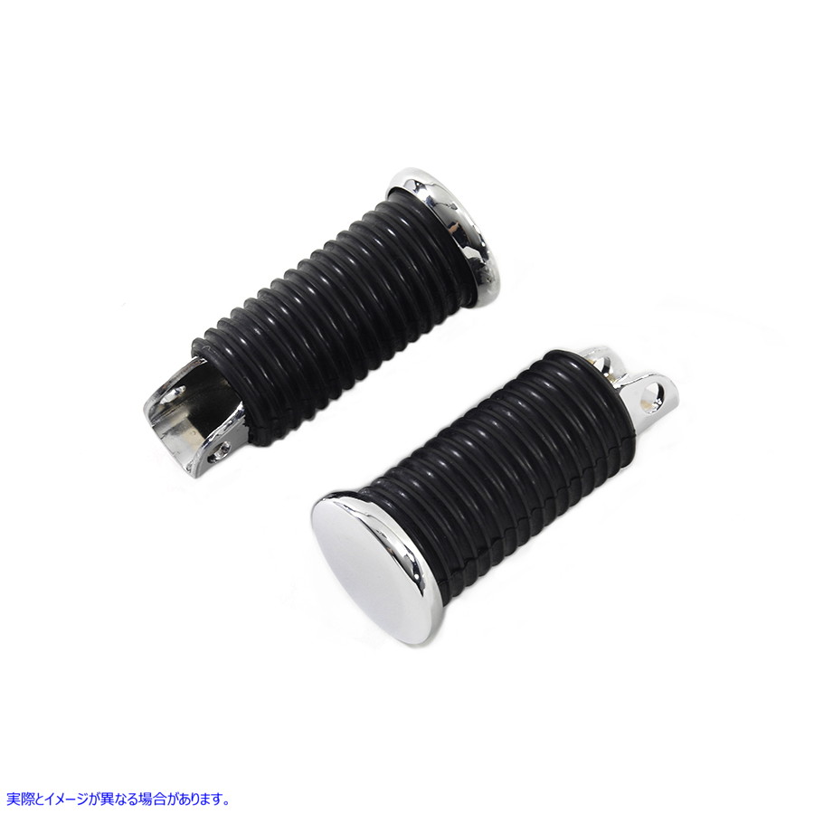 27-1215 ラバースタイルドライバーステップセット 取寄せ Vツイン Rubber Style Driver Footpeg Set (検索用／