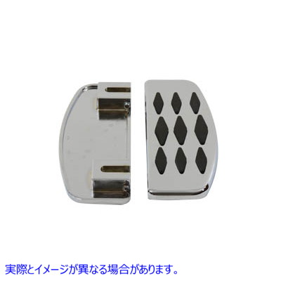 27-1251 ダイヤモンドデザインのドライバーフットボードセット 取寄せ Vツイン Driver Footboard Set with Diamond Design (検索