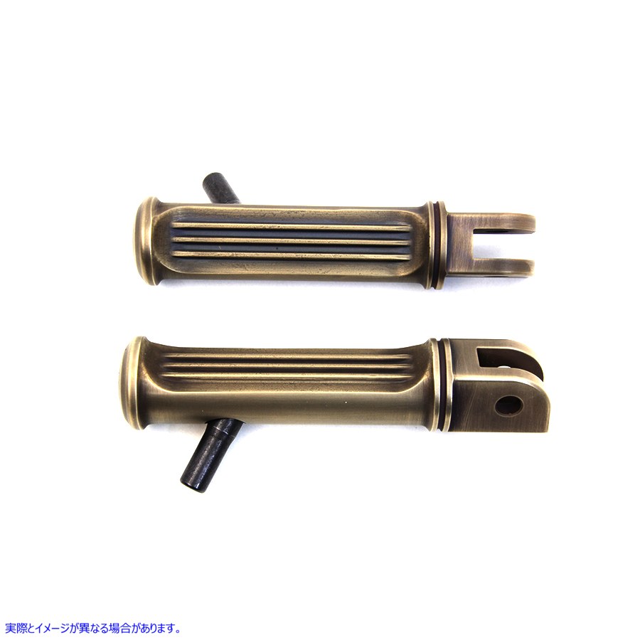 27-1254  取寄せ Vツイン Brass Driver Footpeg Set (検索用／50500690