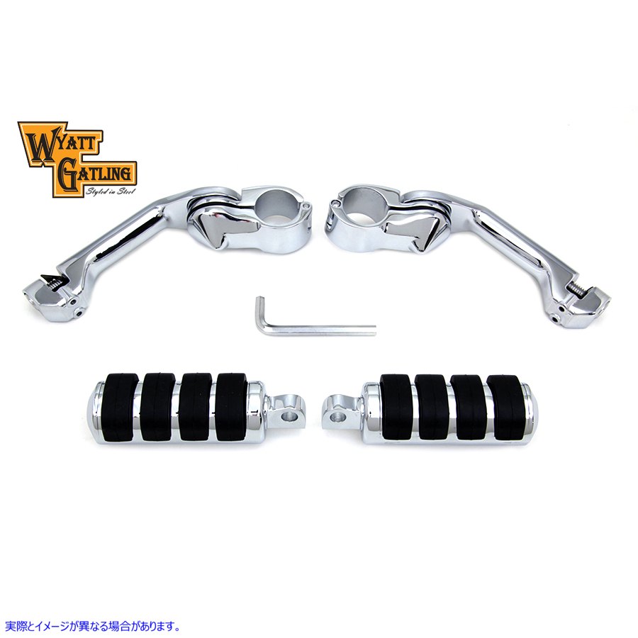 27-1280 ワイアット ガトリング キャッツ パウ フットペグ キット 取寄せ Vツイン Wyatt Gatling Cats Paw Footpeg Kit (検索用