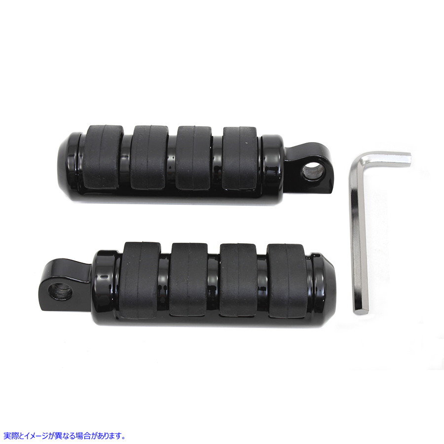 27-1457 Small Cats Paw フットペグ セット ブラック 取寄せ Vツイン Small Cats Paw Footpeg Set Black (検索用／