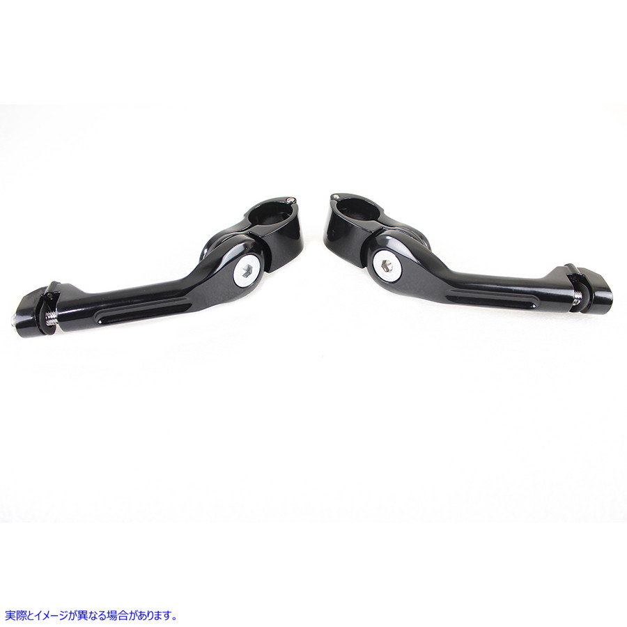 27-1463 調整可能なフットペグマウントキット ブラック 取寄せ Vツイン Adjustable Footpeg Mount Kit Black (検索用／50500167