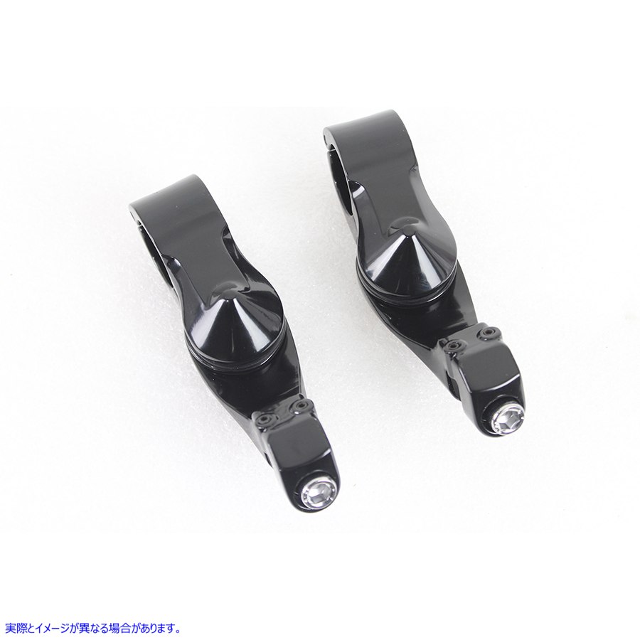 27-1465 ショートアングルフットペグマウントキット ブラック 取寄せ Vツイン Short Angled Footpeg Mount Kit Black (検索用／5