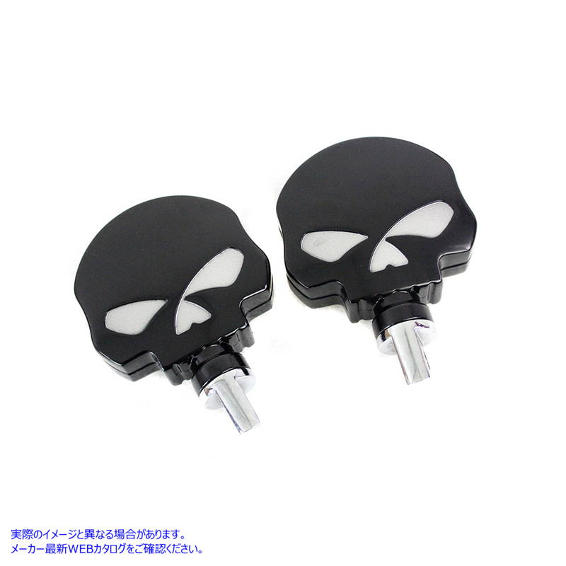 27-1477 スカル ハイウェイ フットペグ セット ブラック 取寄せ Vツイン Skull Highway Footpeg Set Black (検索用／ 63364B
