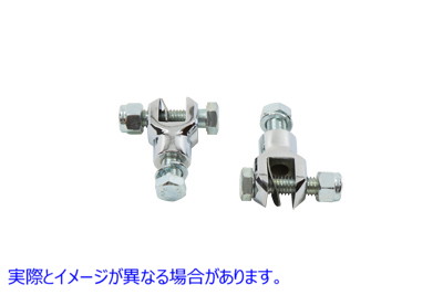 27-1534 ステップヨークセット クローム 取寄せ Vツイン Footpeg Yoke Set Chrome (検索用／