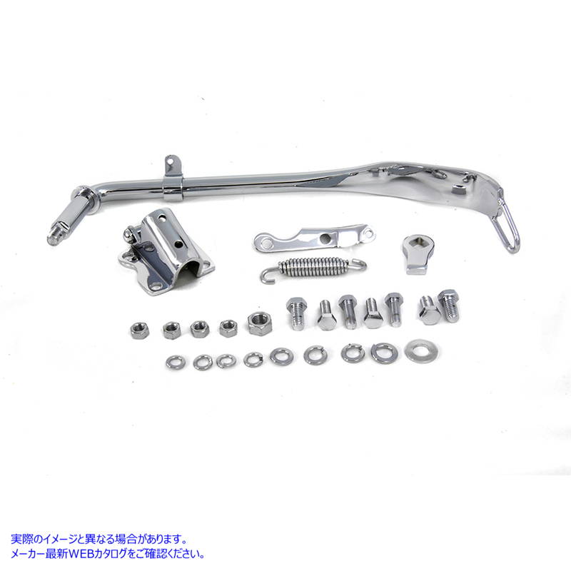 27-1555 Jiffy キックスタンド アセンブリ クローム 取寄せ Vツイン Jiffy Kickstand Assembly Chrome (検索用／50013-54A