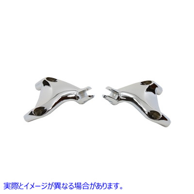 27-1564 フットペグ ブラケット セット パッセンジャー クローム 取寄せ Vツイン Footpeg Bracket Set Passenger Chrome (検索用