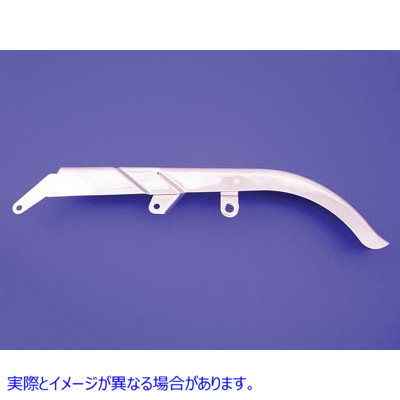 27-1571 クロームリアベルトガードアッパー 取寄せ Vツイン Chrome Rear Belt Guard Upper (検索用／60537-89