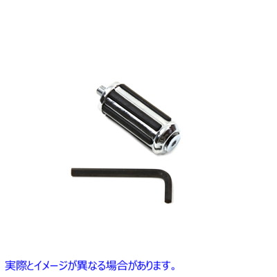 27-1633 シフターフットペグクロームレールデザイン 取寄せ Vツイン Shifter Footpeg Chrome Rail Design (検索用／