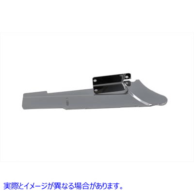 27-1651 クロームリアベルトガードロア 取寄せ Vツイン Chrome Rear Belt Guard Lower (検索用／60474-92