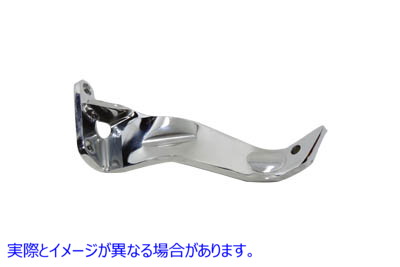 27-1692 フットボードマウントストラップ左クローム 取寄せ Vツイン Footboard Mount Strap Left Chrome (検索用／50990-86B