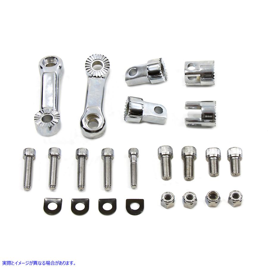 27-1696 ドライバーフットペグマウントセット調整可能 取寄せ Vツイン Driver Footpeg Mount Set Adjustable (検索用／