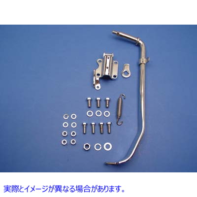 27-1720 Jiffy キックスタンド アセンブリ クローム 取寄せ Vツイン Jiffy Kickstand Assembly Chrome (検索用／