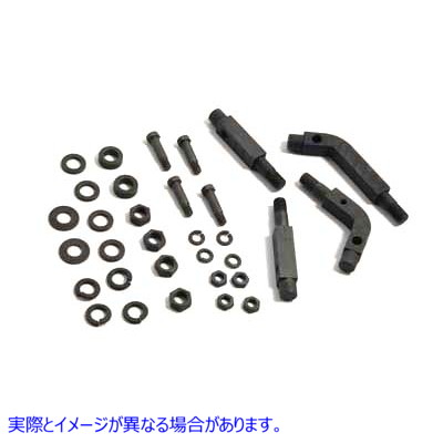 27-1722 レプリカフットボードマウントキットパーカーライズド 取寄せ Vツイン Replica Footboard Mount Kit Parkerized (検索用