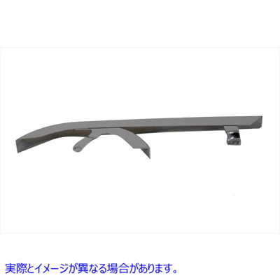 27-1745 クロームリアベルトガードアッパー 取寄せ Vツイン Chrome Rear Belt Guard Upper (検索用／60402-04