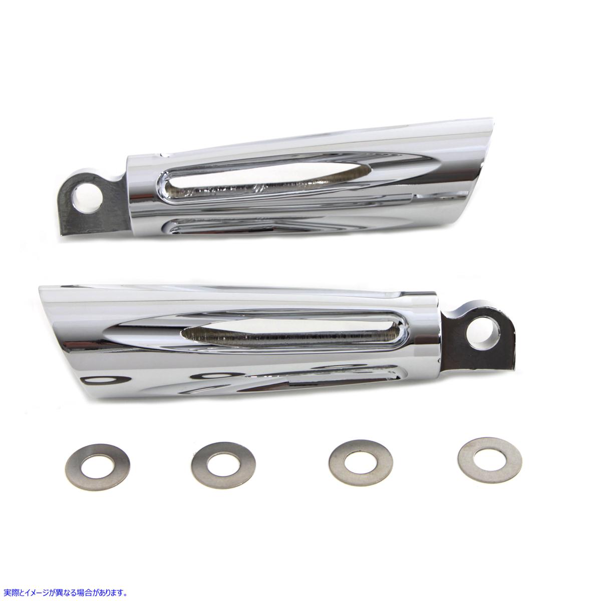 27-1750 スラッシャースタイルステップセット 取寄せ Vツイン Slasher Style Footpeg Set (検索用／