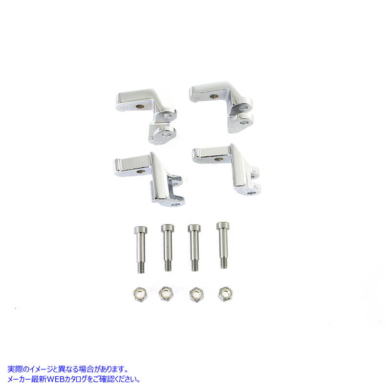 27-1772 ドライバーフットボードリロケーターキットクローム 取寄せ Vツイン Driver Footboard Relocator Kit Chrome (検索用／