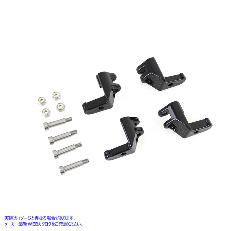27-1780 ドライバーフットボードリロケーターキット ブラック 取寄せ Vツイン Driver Footboard Relocator Kit Black (検索用／