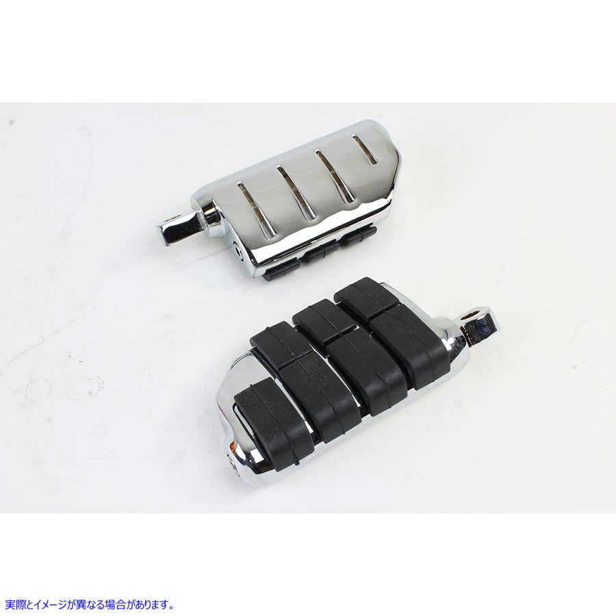 27-2107 クローム ダブル ワイド ライオンズ パウ フットペグ セット 取寄せ Vツイン Chrome Double Wide Lions Paw Footpeg Set