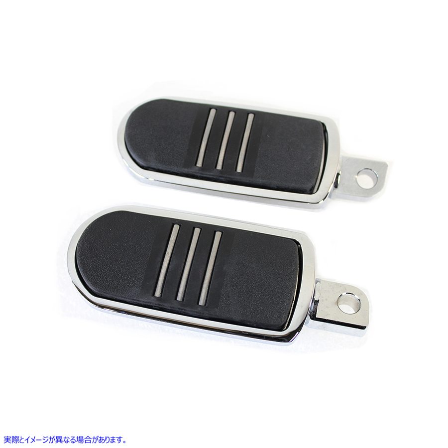 27-3545 クローム スモール ストリームライナー スタイル フットペグ セット 取寄せ Vツイン Chrome Small Streamliner Style Fo