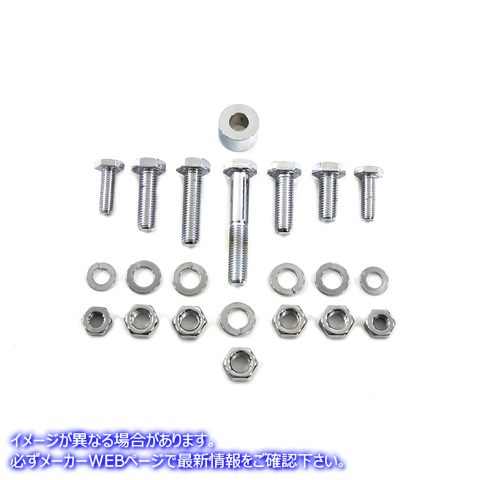 2719-22 マフラー取付ボルトキット クローム Exhaust System Mounting Bolt Kit Chrome 取寄せ Vツイン (検索用／ Colony