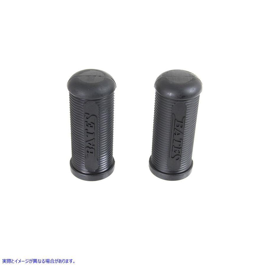 28-0000 Bates フットペグ ラバー ブラック 取寄せ Vツイン Bates Footpeg Rubber Black (検索用／