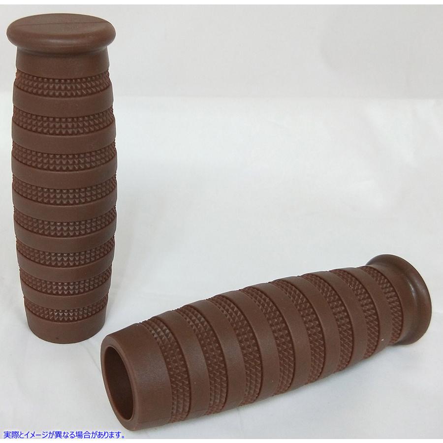 28-0007 ブラウングリップセット 取寄せ Vツイン Brown Grip Set (検索用／
