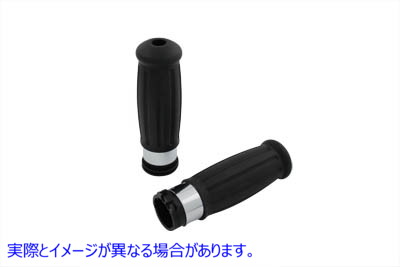 28-0148 ブラック グリップ セット 1909 スタイル 取寄せ Vツイン Black Grip Set 1909 Style (検索用／