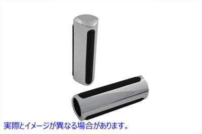 28-0153 クロームデルタスタイルグリップセット 取寄せ Vツイン Chrome Delta Style Grip Set (検索用／