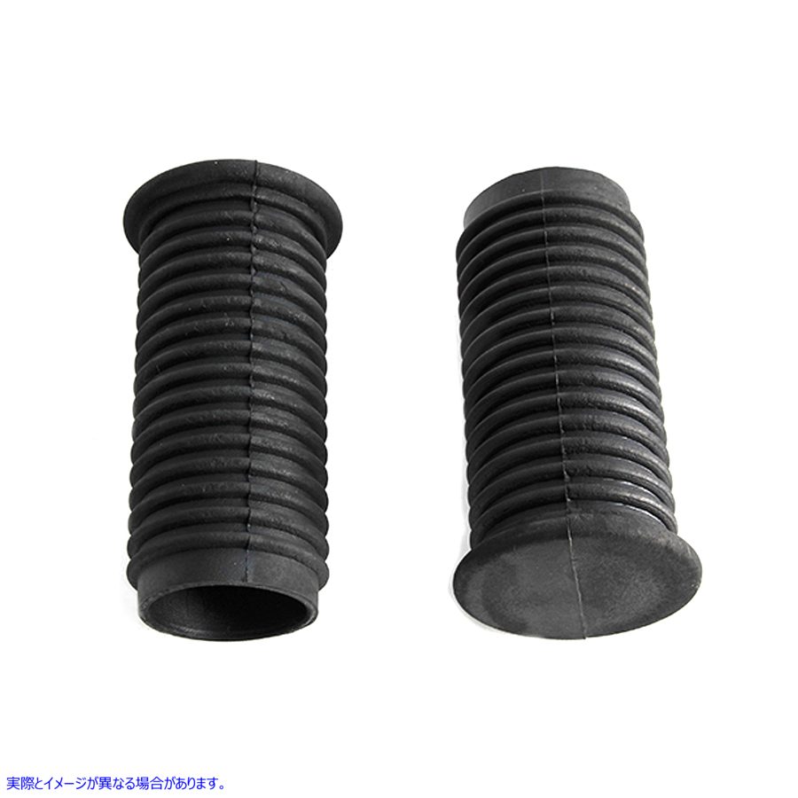 28-0201 ドライバーステップラバーブラックセット 取寄せ Vツイン Driver Footpeg Rubber Black Set (検索用／50940-52