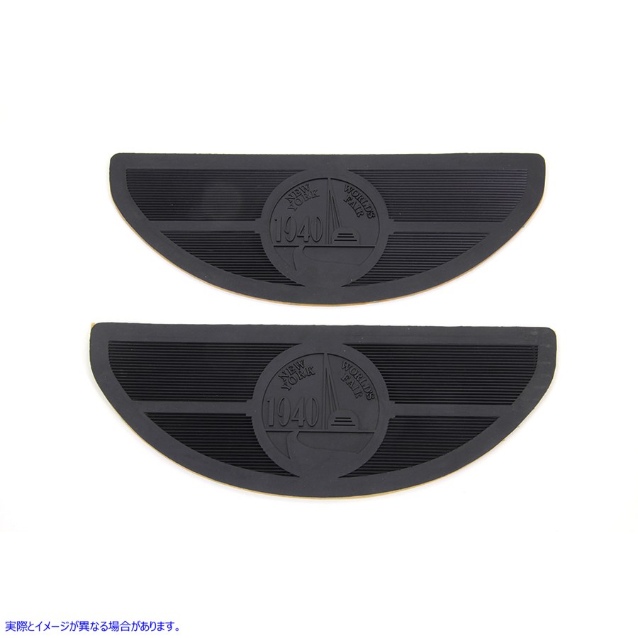 28-0212 万国博覧会ラバーフットボードセット 取寄せ Vツイン World's Fair Footboard Rubber Set (検索用／