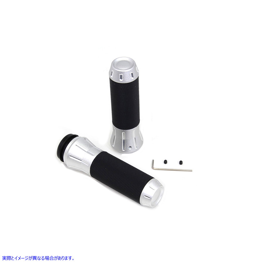 28-0242 ショットピーニングスロットルバイワイヤーグリップセット 取寄せ Vツイン Shot Peened Throttle By Wire Grip Set (検