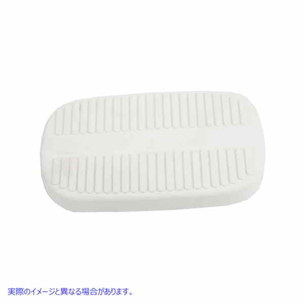 28-0340 ホワイトブレーキペダルパッド 取寄せ Vツイン White Brake Pedal Pad (検索用／