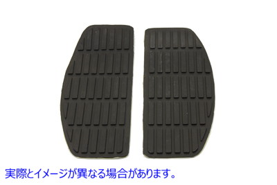 28-0413 フットボードブラックマットセット 取寄せ Vツイン Footboard Black Mat Set (検索用／50614-66
