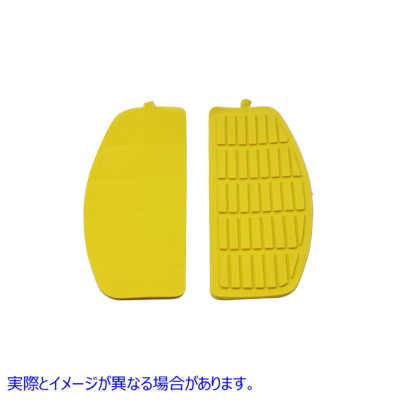 28-0432 フットボードイエローマットセット 取寄せ Vツイン Footboard Yellow Mat Set (検索用／